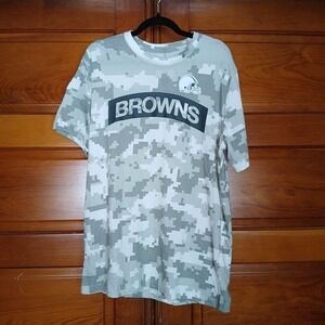 NWT Cleveland Browns NFL Nike Dri-Fit Men's Med Camo T Shirt Salute to Service
